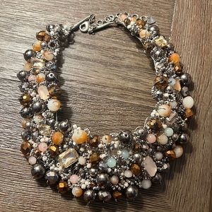 Chunky bib statement necklace